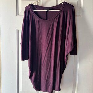 Hawthorn Purple Dolman Sleeve Top